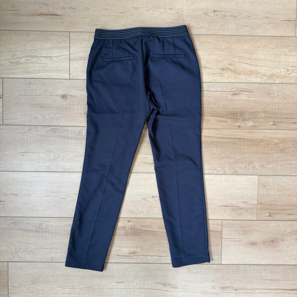 Zara Basic Collection Navy Straight Leg Ankle Pants Trousers Career Women's M - Picture 2 of 4
